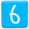 Keycap Digit Six emoji on Messenger